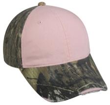 Mossy Oak Break-Up Ladies Camo Frayed Visor Cap