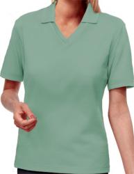 LADIES V-NECK EASY CARE PIQUE POLO