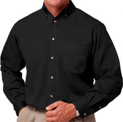 Mens Long Sleeve Cotton Twill Shirt