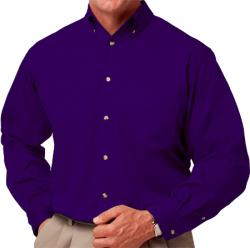 Mens Long Sleeve Cotton Twill Shirt