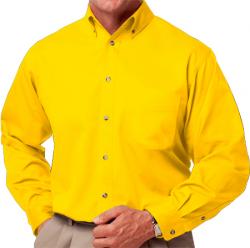 Mens Long Sleeve Cotton Twill Shirt