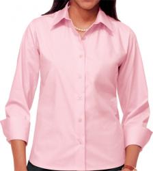 Ladies Stretch Poplin 3/4 SLEEVE