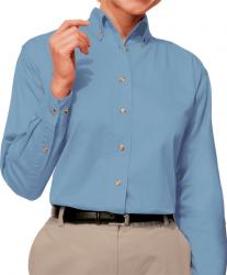 Ladies Long Sleeve Cotton Twill Shirt