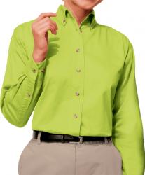 Ladies Long Sleeve Cotton Twill Shirt