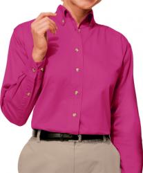 Ladies Long Sleeve Cotton Twill Shirt