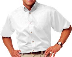 **BEST VALUE**        Mens Short Sleeve Cotton Twill Shirt