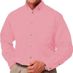 Mens Long Sleeve Cotton Twill Shirt