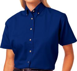 **BEST VALUE**        Ladies Short Sleeve Cotton Twill Shirt