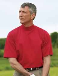 PHENOM Jersey Short Sleeve Mock Turtleneck