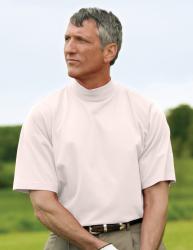 PHENOM Jersey Short Sleeve Mock Turtleneck