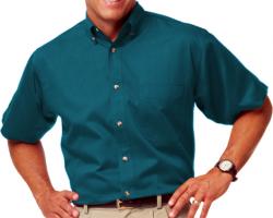 **BEST VALUE**        Mens Short Sleeve Cotton Twill Shirt