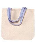 Harriton Canvas Tote with Contrasting Handles