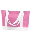 Harriton Contrast Handle Tote Bag