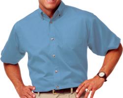 **BEST VALUE**        Mens Short Sleeve Cotton Twill Shirt